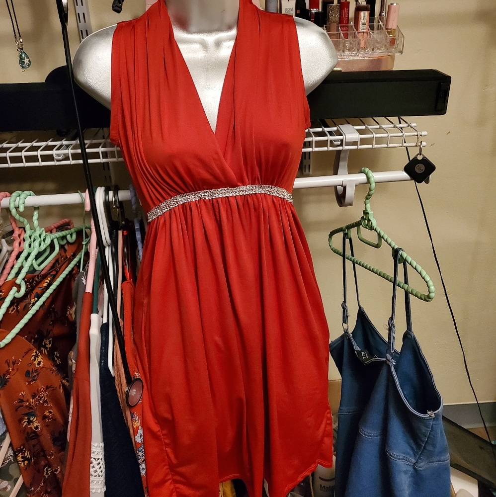 Red cute dress
